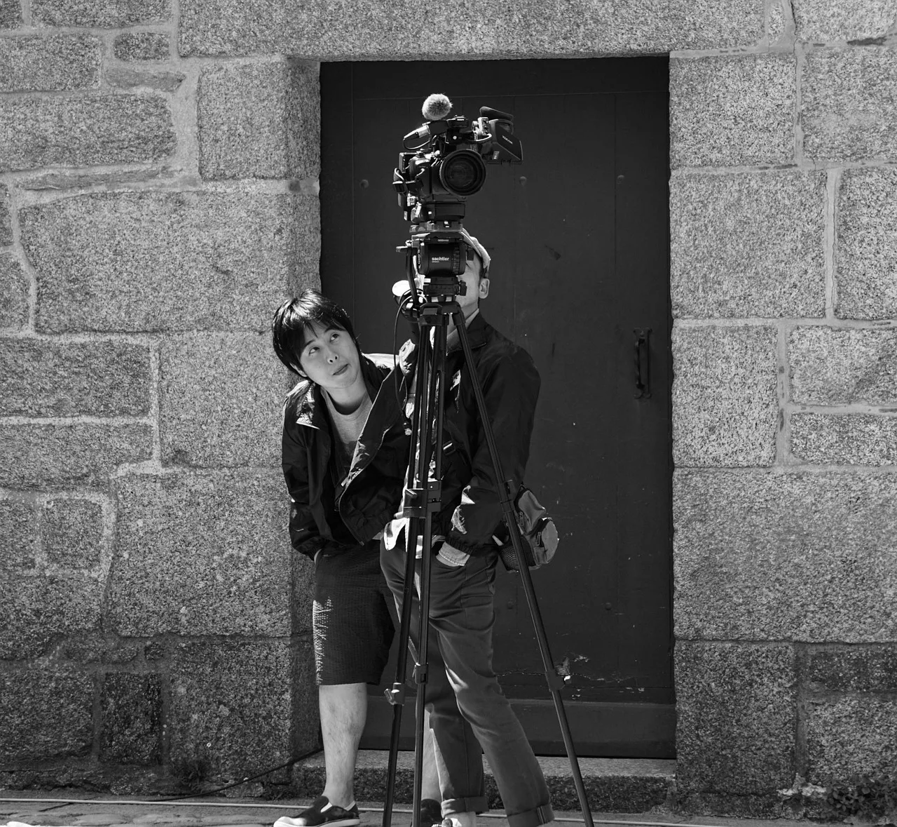 photographers, camera, device, digital, black, picture, zoom, digital camera, telephoto, report, black and white